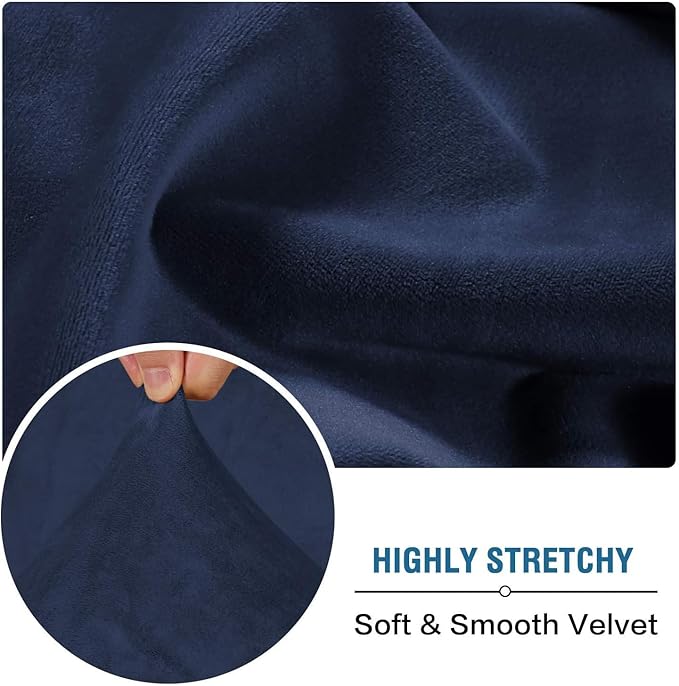 H.VERSAILTEX Velvet Stretch Individual Chaise Cover Sectional Couch Covers - Image 5