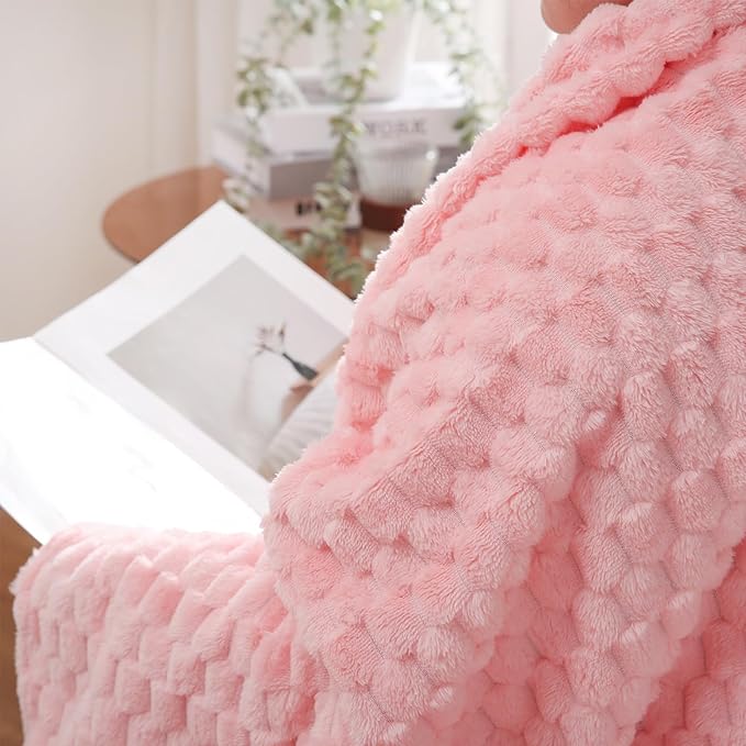 Puncuntex Pink Throw Blanket 50"×60" inches Gifts - Image 6