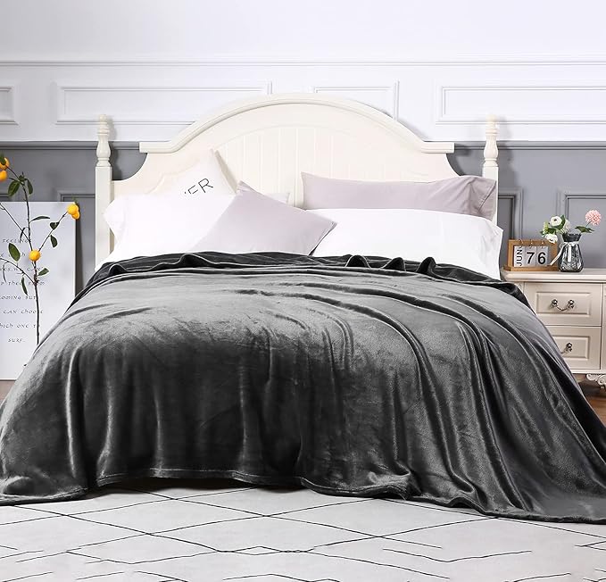 TASTHROW Large Flannel Fleece Throw Blanket, 90×90 Inch - Image 2