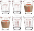 SAIAOKJ Shot Glasses Measuring Cup Set 6 Pack Espresso Shot Glasses Liquid by SAIAOKJ