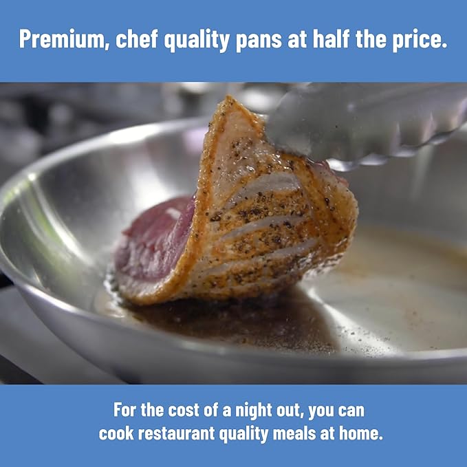 Misen 5-Ply Stainless Steel 10" Frying Pan - Image 5