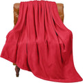 BEDELITE Fleece Blanket Red Throw Blanket by BEDELITE