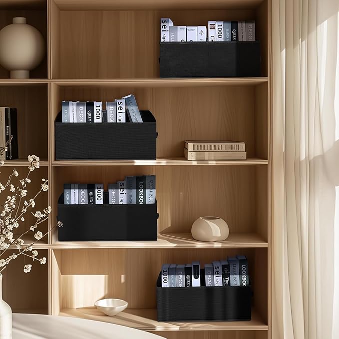 DIMJ Closet Storage Bins, 6 Pack Storage Baskets