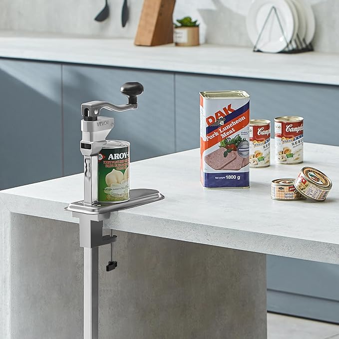 VEVOR Commercial Can Opener, Heavy-Duty Manual Tabletop Cans Opener - Image 8