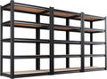 Set of 3 Garage Shelving-2050LBS 5 Tier Storage Shelves, Adjustable Heavy Duty by Unknown