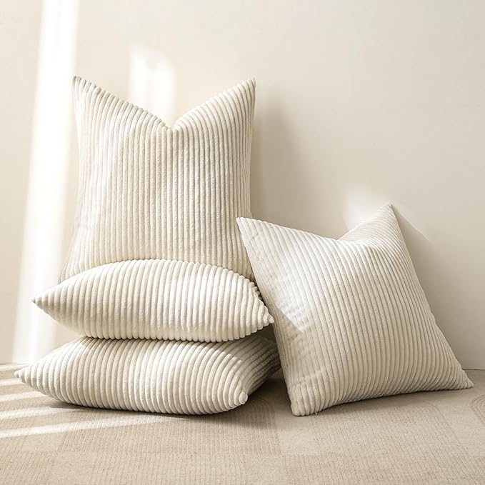 MIULEE Boho Farmhouse Throw Pillow Covers 18x18 Inch Set of 4 Mordern Nordic - Image 7
