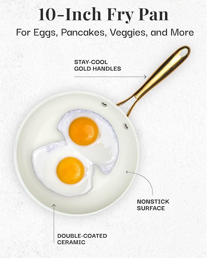 GOTHAM STEEL 10 Inch Non Stick Frying Pans Nonstick Frying Pan, Nonstick Pan - Image 2