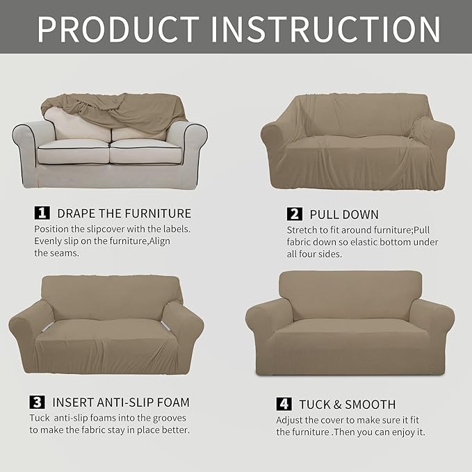 Easy-Going Stretch Chair Sofa Slipcover 1-Piece Couch Sofa Cover Furniture - Image 5