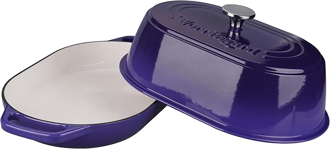 VORRINGARD Enameled Cast Iron Dutch Oven Pot