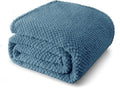 Whale Flotilla King Size Fuzzy Fleece Blanket, Fluffy Warm Soft Jacquard Bed by WHALEFLOTILLA