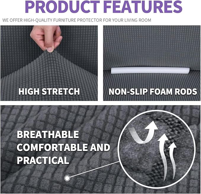 ZNSAYOTX Super Stretch Chair Slipcover Universal Sofa Chair Covers - Image 4