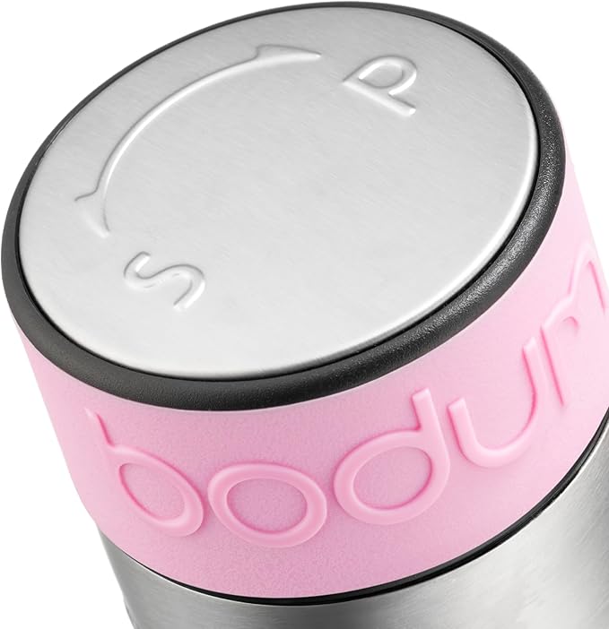 Bodum Twin Dual Salt and Pepper Grinder, Stainless Steel w/Silicone Sleeve - Image 2