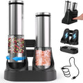 Electric Salt and Pepper Grinder Set by Uvellgift