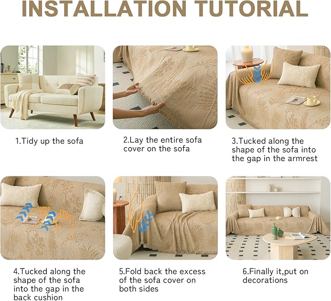 HANDONTIME Washable Couch Covers - Image 7