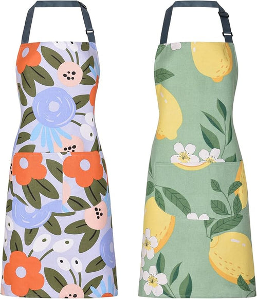 2 Pack Floral Apron for Women by ARBINSON
