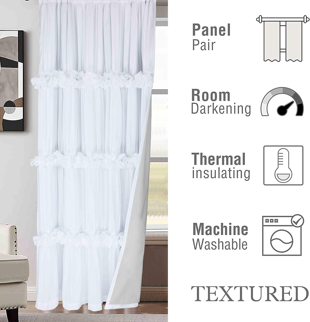 Thermal Insulated Window Curtains, 54"W x 84"L x 2 Panels