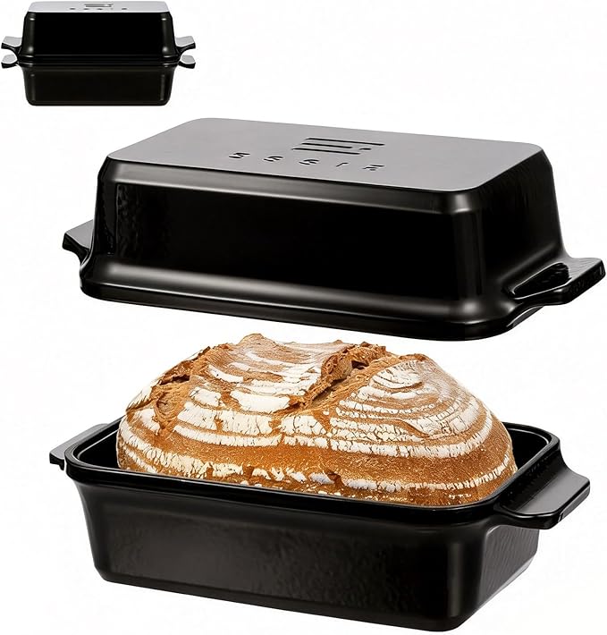 Enameled Cast Iron Dutch Oven for Bread Baking, 9×5 Dutch Oven Pot by RYEDE