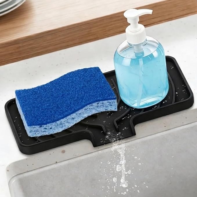 GUUKIN Sponge Holder for Kitchen Sink, Sink Caddy and Soap Tray | 10x4 inch by GUUKIN