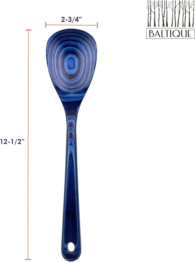 Totally Bamboo Baltique Malta Collection 12-1/2" Wooden Cooking Spoon, Safe - Image 6
