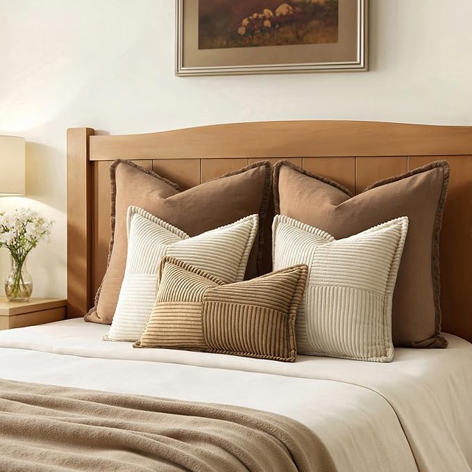 MIULEE Decorative Euro Sham Throw Pillow Covers - Image 3