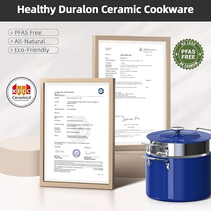 Nuwave Lux 13pc Forged Lightweight Cookware Set PFAS Free, Healthy G10 Duralon - Image 9