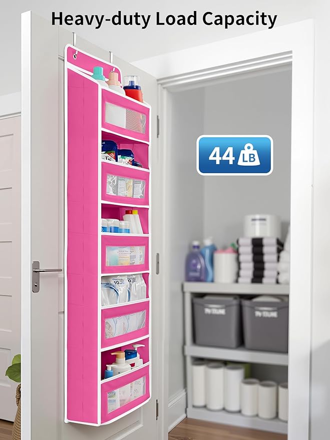 JARLINK Over The Door Organizer Storage, 5 Shelf Hanging Door Organizer - Image 6