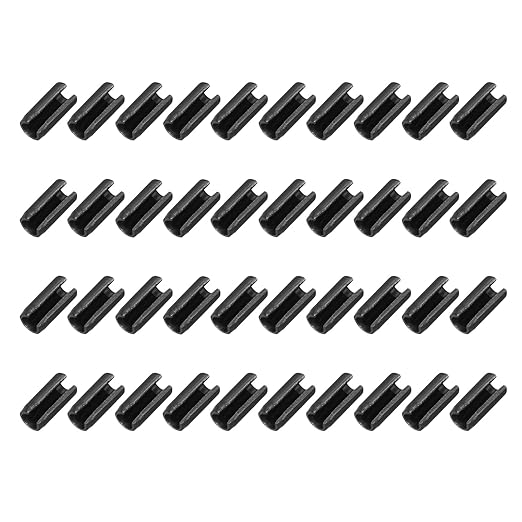 MECCANIXITY 120Pcs Slotted Split Roll Pins 4/25 Inch Dia. 3/10 Inch Length 65Mn by MECCANIXITY