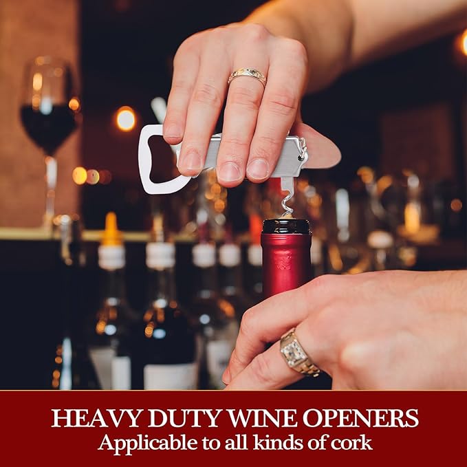 Ziliny 48 Pcs Bottle Opener Keychain Bulk Wine Bottle Beer Opener Keychain - Image 5