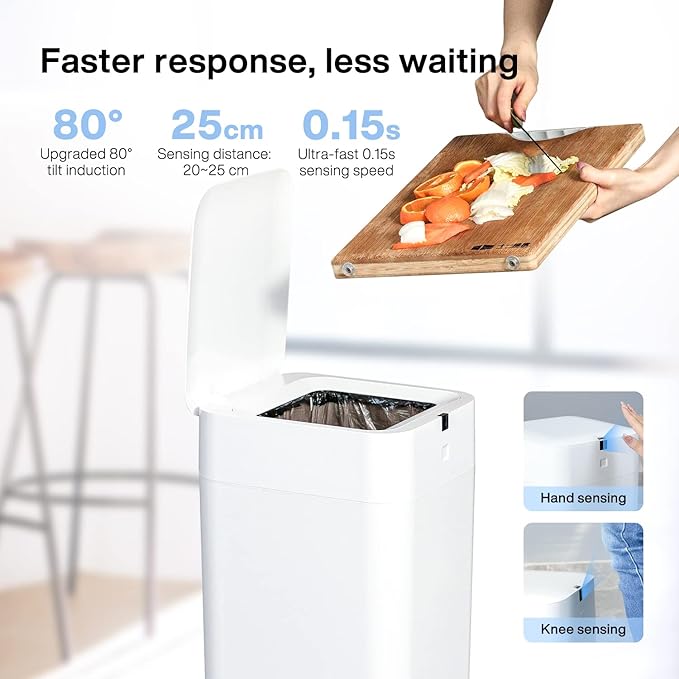 Airdeer Automatic Trash Can, 4 Gallon Self Sealing and Self-Changing Smart - Image 4