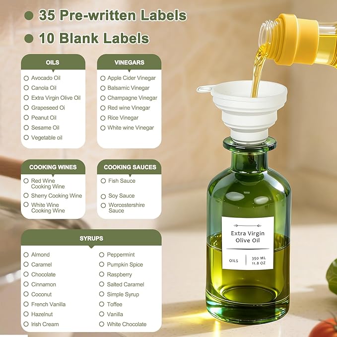 COOLMI Oil Dispenser for Kitchen - 12oz/350ml - Image 8