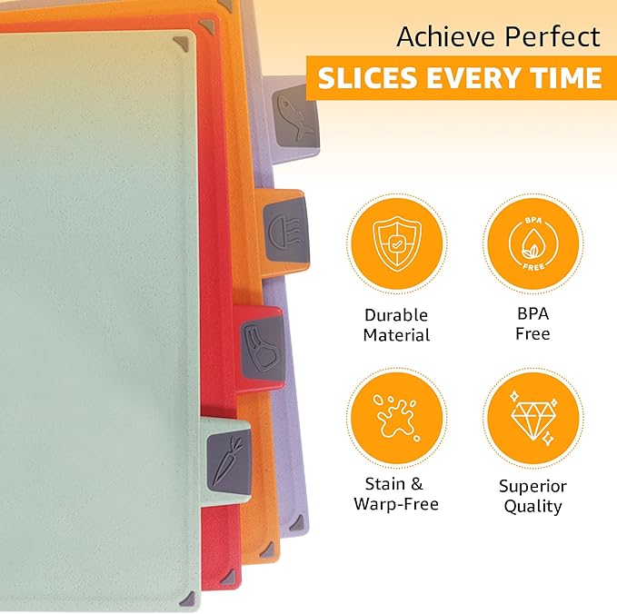 4-Piece Non-Toxic Cutting Board Set - Image 5