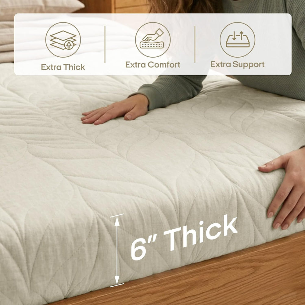 ZonLi Japanese Floor Mattress Futon Mattress Full Size 6 Inch Thick