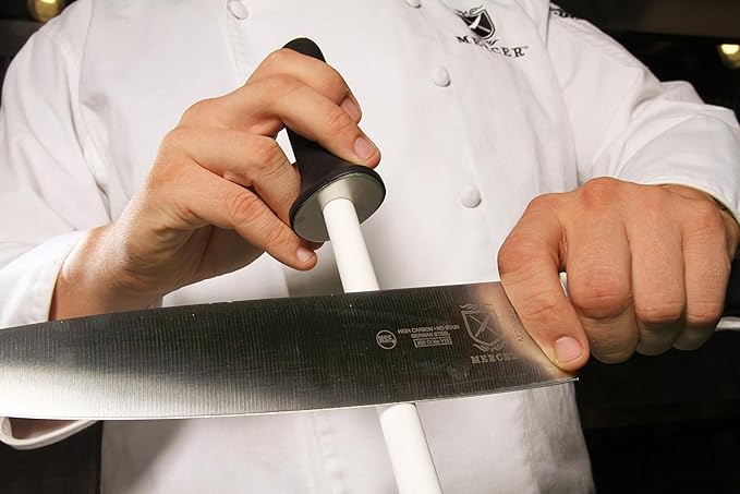 Mercer Culinary Ceramic Rod Knife Honing Steel, 12 Inch - Image 3