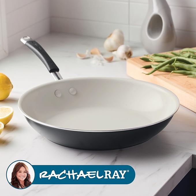 Rachael Ray Cucina Ceramic Nonstick Frying Pan/Skillet, 12.5 Inch Non Stick - Image 7