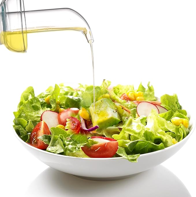 ELETON Cylindrical 28 oz Olive Oil Dispenser Bottle Glass - Image 4