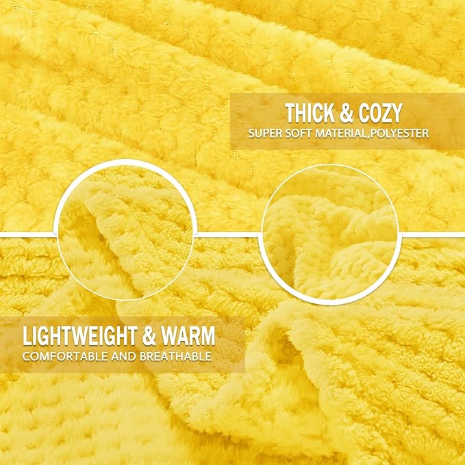 Exclusivo Mezcla Fleece Bed Blanket Twin Size, Super Soft and Warm Blankets - Image 8