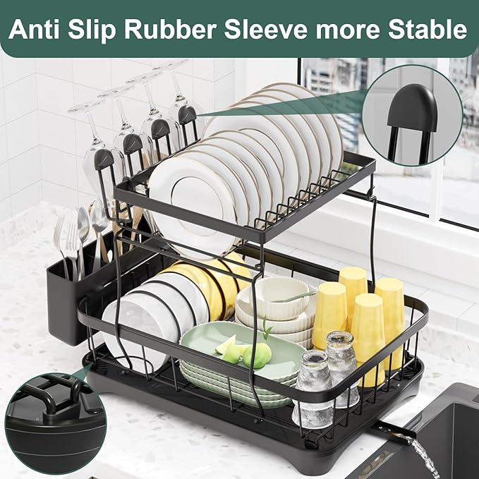 LIYI Dish Drying Rack, Large Dish Rack - Image 8