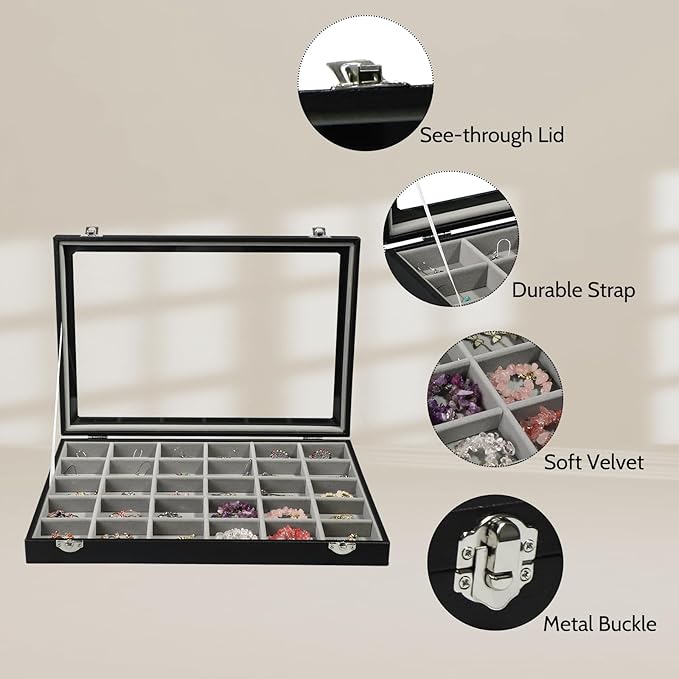 Stratalife Jewelry Organizer Earring Holder Jewelry Tray Earring Storage - Image 2