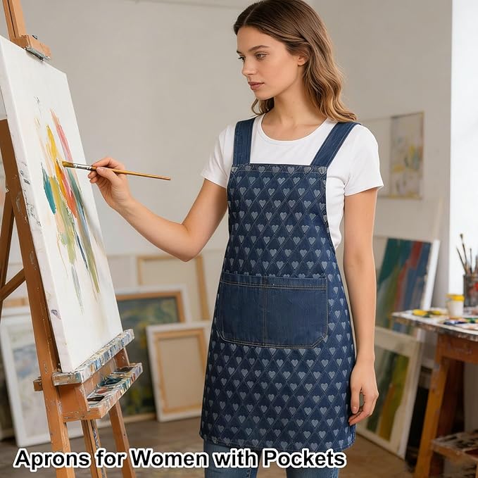 Adult Jour Apron, Lightweight Cotton Apron - Image 2