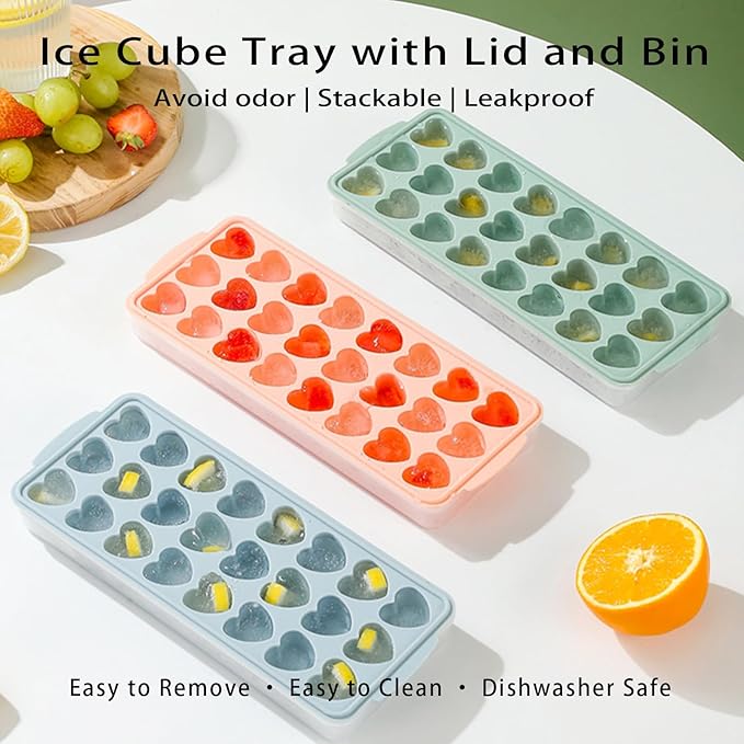 2 Pack Heart-Shaped Ice Cube Trays - Image 4