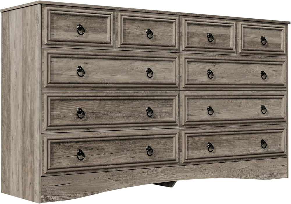 10 Drawers Dresser for Bedroom, 55.2 Inch Wide Large Dressers & Chests of...