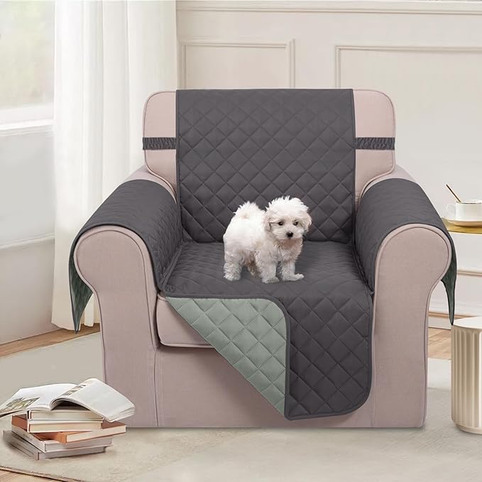 U-NICE HOME Recliner Chair Covers Reversible Chair Cover Pet Covers - Image 2