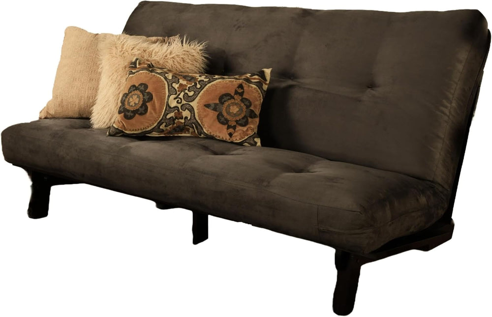 Kodiak Furniture Cotton and Foam Full-Size Futon 7" Mattress in Suede Gr...