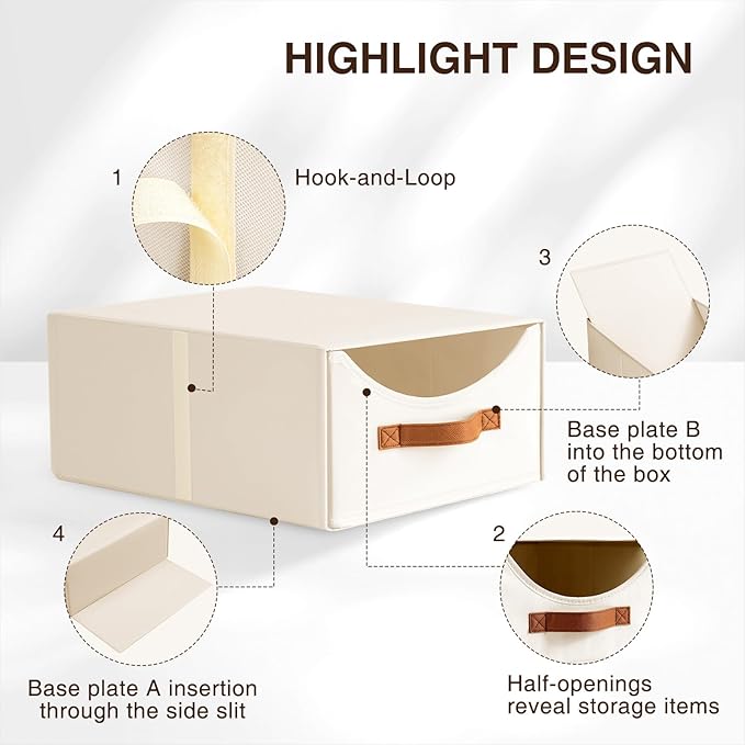 Homsorout Large Closet Storage Bins - Image 6