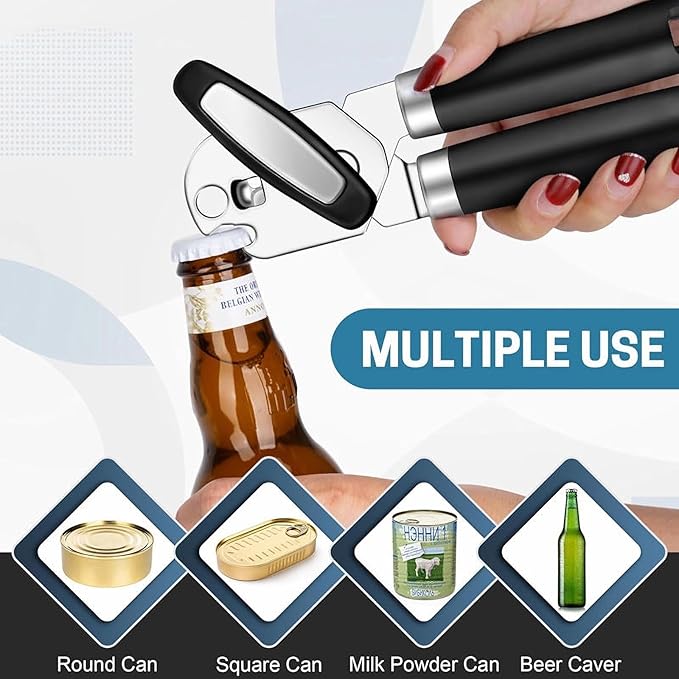 Can Opener Manual for Seniors Heavy Duty, Commercial Cans & Bottles Opener for - Image 7