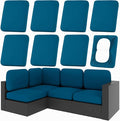 hyha 8Pcs Patio Cushion Covers, Stretch Outdoor Couch Cushion Covers, Washable by hyha