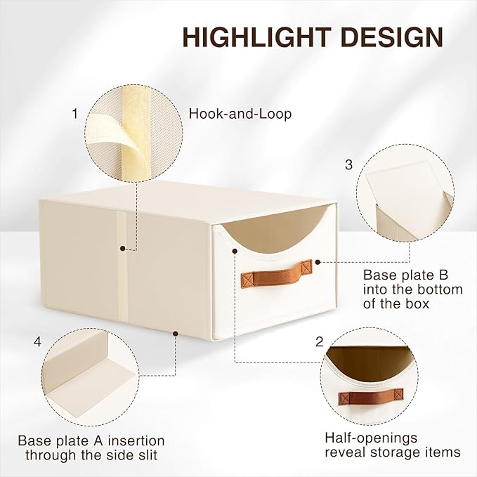 Homsorout Stackable Storage Drawers - Image 7