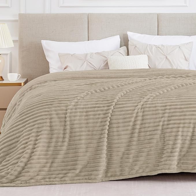 BEDELITE Blankets Queen Size for Bed, 300GSM Soft & Warm Fleece Blanket by BEDELITE