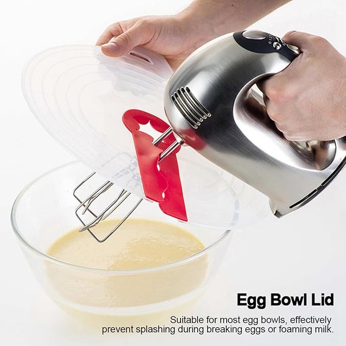Tissting Splatter Guard for Mixing Bowls, Universal Fit Splash Cover for - Image 5