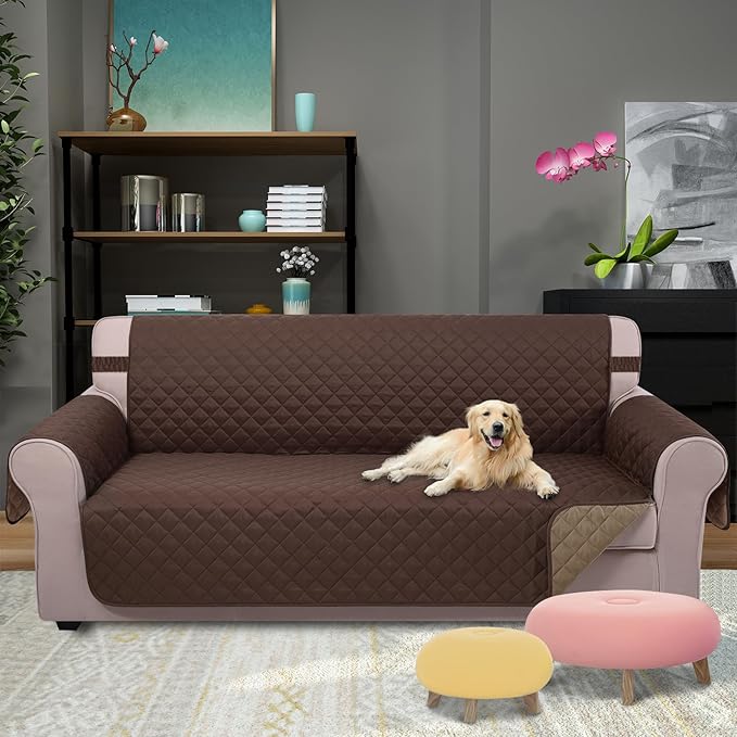 U-NICE HOME Large Sofa Cover Reversible Couch Cover - Image 2